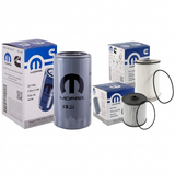 Mopar diesel filter bundle with packaging on white