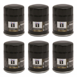 Six Mobil 1 oil filters arranged on white
