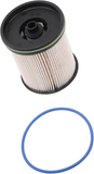 Original fuel filter cartridge and blue sealing ring photo